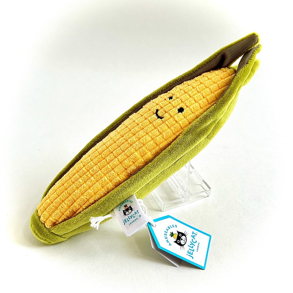Jellycat “Vivacious Sweetcorn” Plush Soft Stuffed Toy (NWT) - Picture 4 of 7